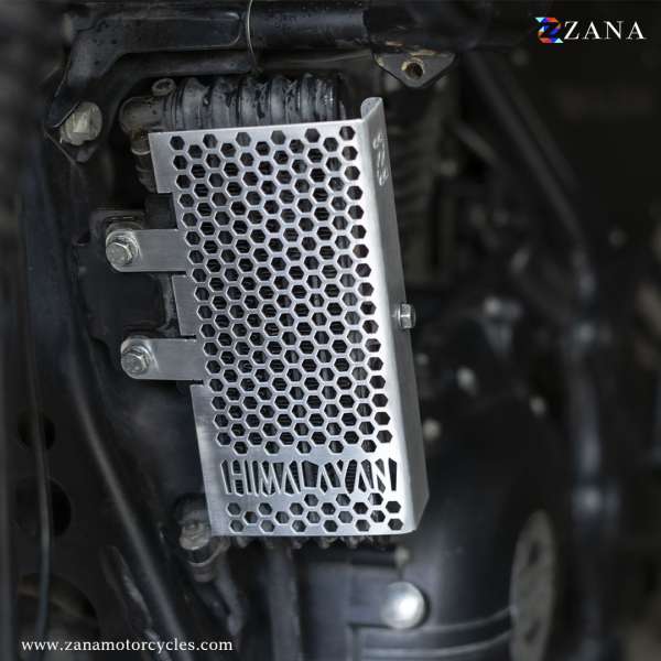 ZANA RADIATOR GUARD HONEYCOMB SILVER (HALF) HIMALAYAN BS-3/4/6