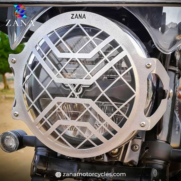 Zana Yezdi Head Light Grill MS (SILVER)