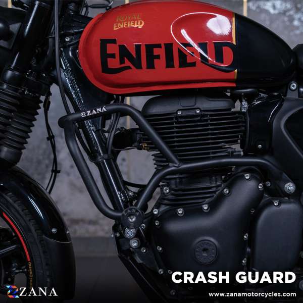 Zana Crash Guard With Slider - RE HUNTER 350-Black