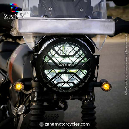 Zana Yezdi Head Light Grill SS (Black)