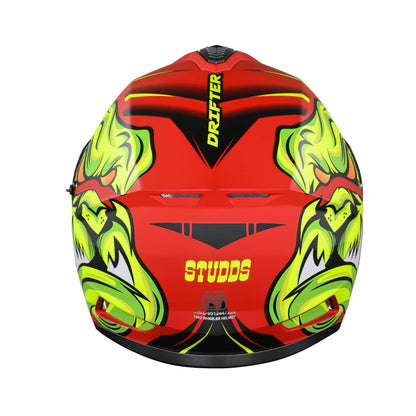 Studds Drifter D1 Full Face Helmet Matt Red N