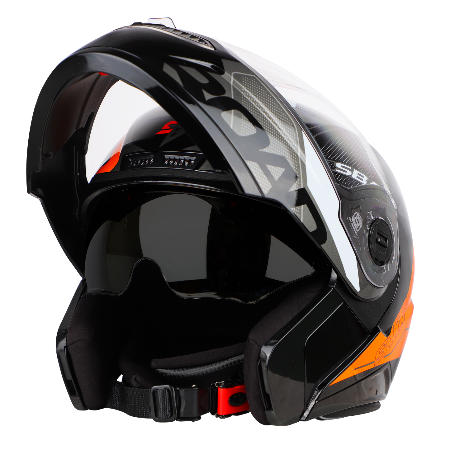 Steelbird SBA-7 Dual Visor Flip UP Decor Helmet