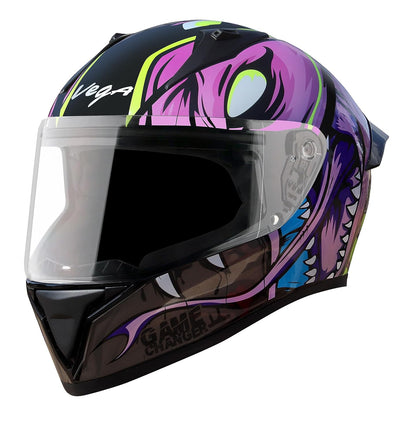 VEGA Bolt Game Changer Full Face Helmet Black Blue