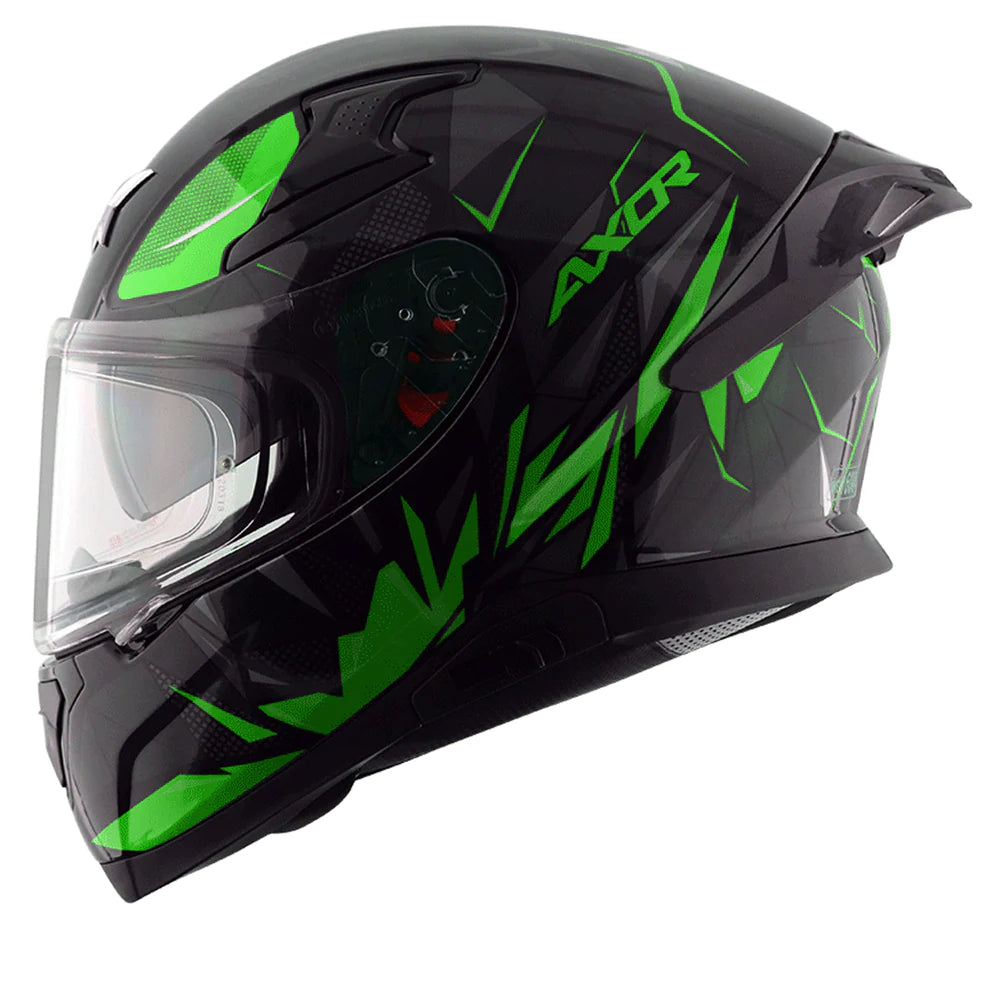 AXOR Apex Hunter Green Glossy Helmet