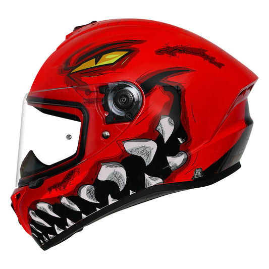 Axxis Helmet- Draken Froza- Glossy Red