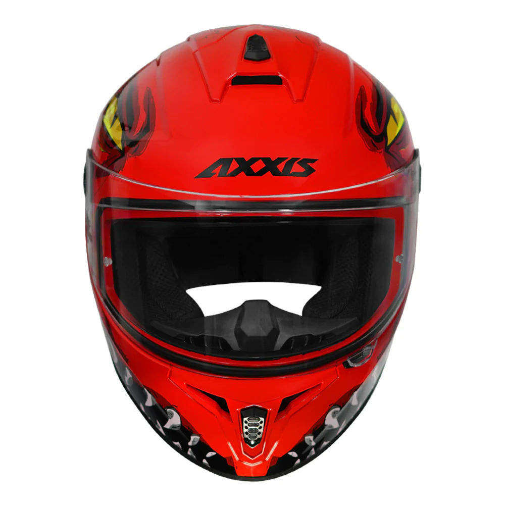 Axxis Helmet- Draken Froza- Glossy Red