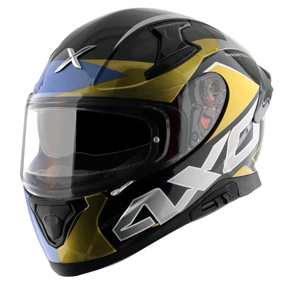 Axor Apex Chromtech Glossy Blue-Black Helmet