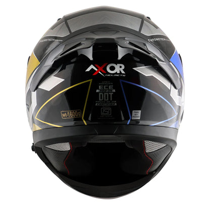 Axor Apex Chromtech Glossy Blue-Black Helmet