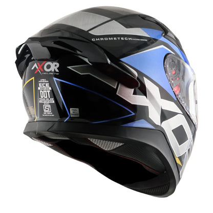 Axor Apex Chromtech Glossy Blue-Black Helmet