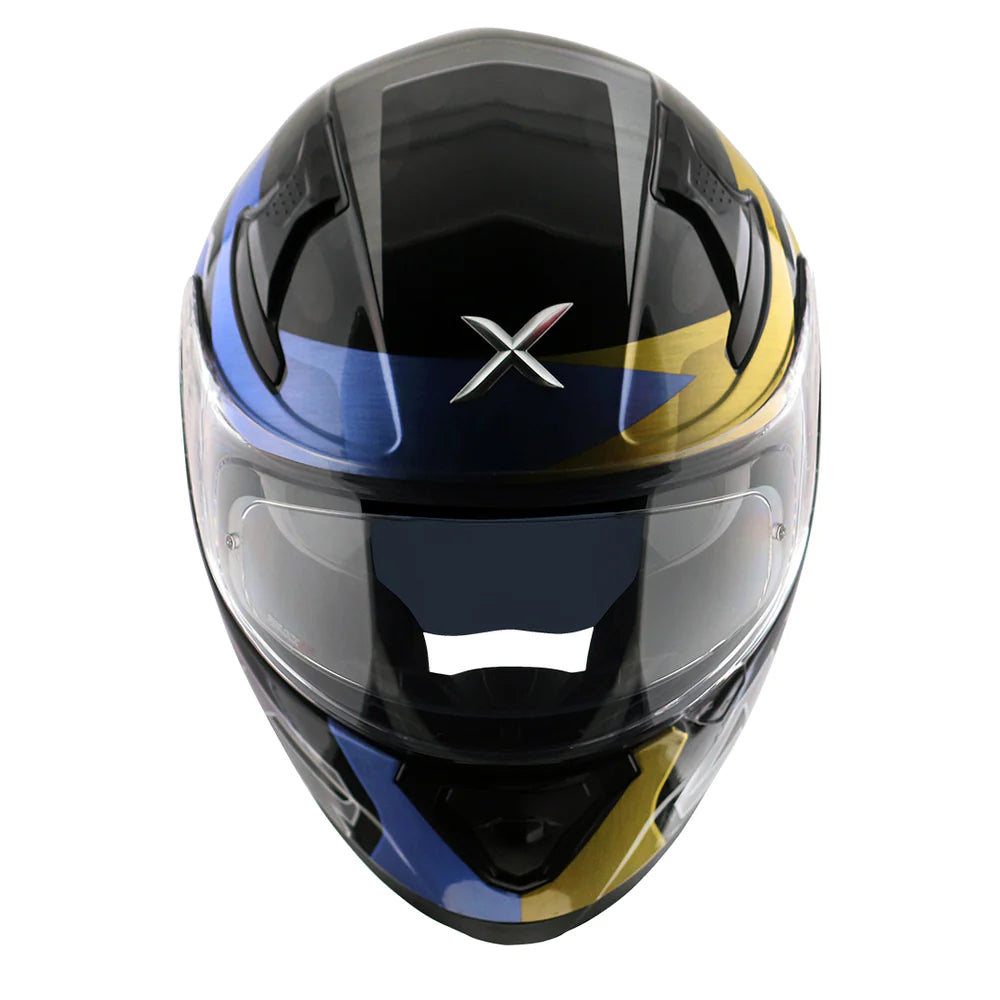 Axor Apex Chromtech Glossy Blue-Black Helmet