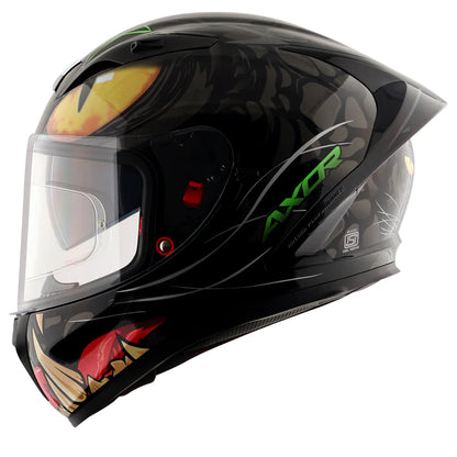 AXOR Street Panther Glossy Black Grey Helmet