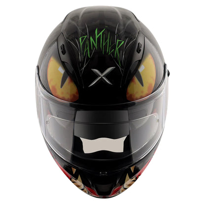 AXOR Street Panther Glossy Black Grey Helmet