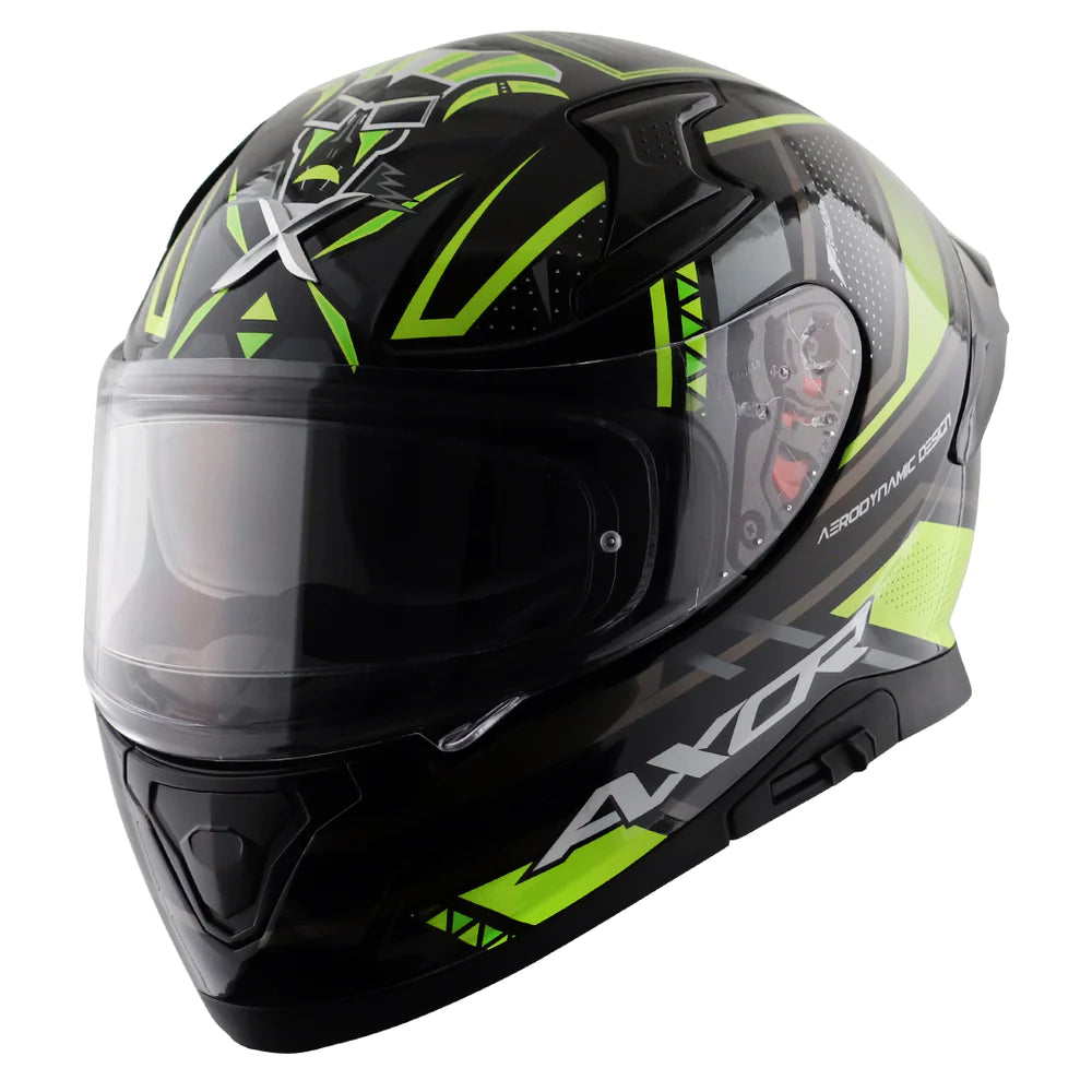 Axor Apex Tikki  Glossy Neon Helmet