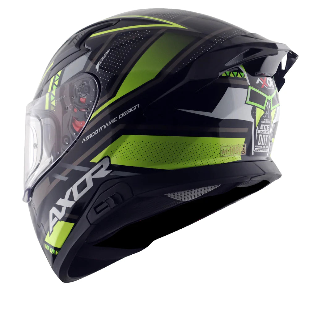 Axor Apex Tikki  Glossy Neon Helmet