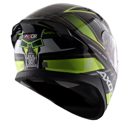 Axor Apex Tikki  Glossy Neon Helmet