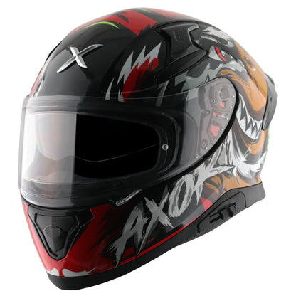 Axor Apex Falcon  Glossy Red-Black Helmet