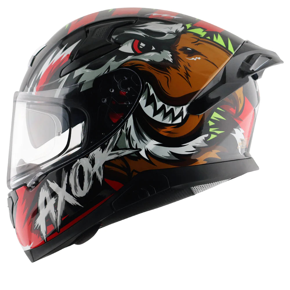 Axor Apex Falcon  Glossy Red-Black Helmet