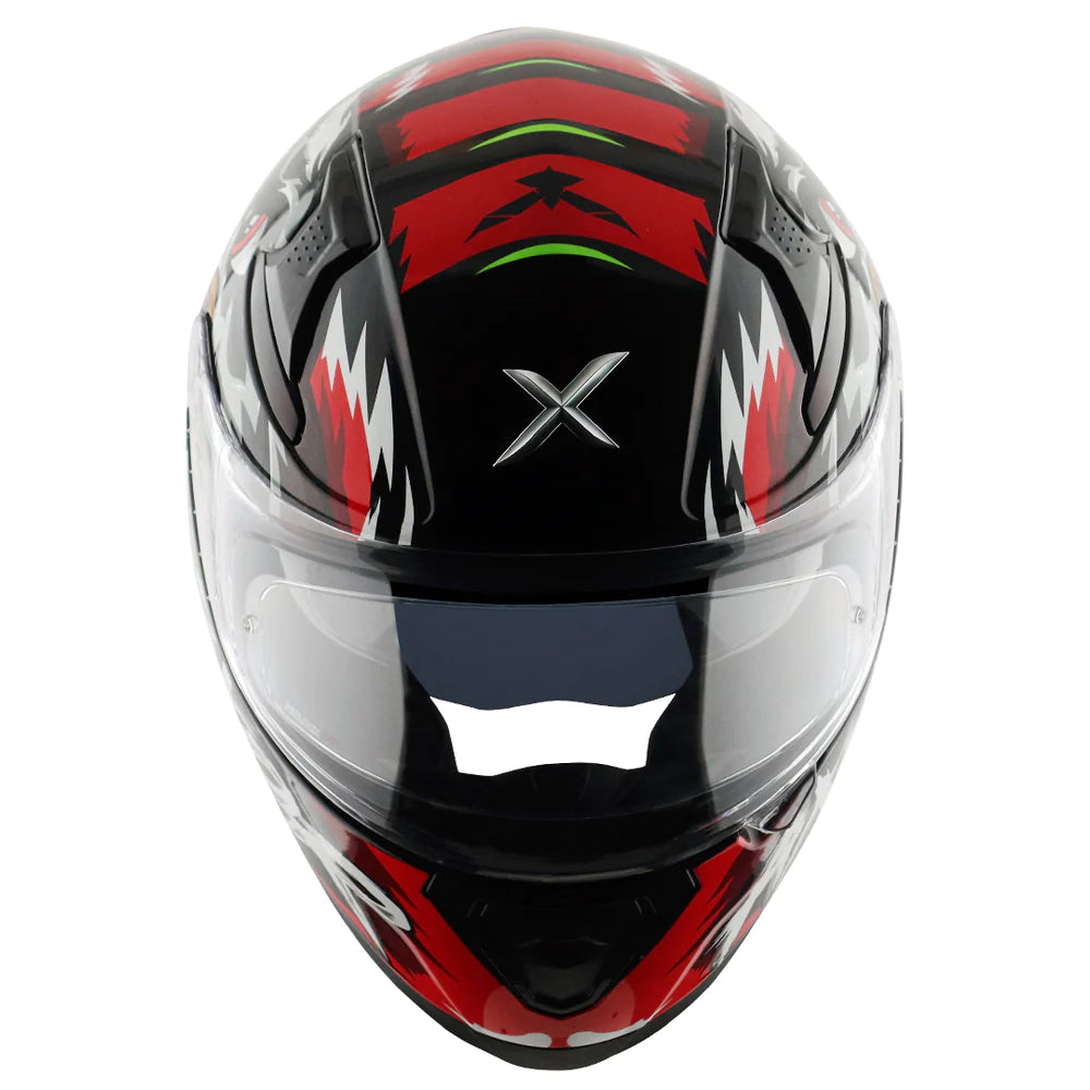 Axor Apex Falcon  Glossy Red-Black Helmet