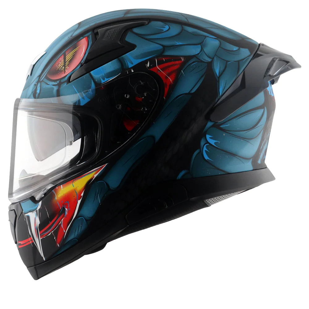 AXOR Apex Venomous Matt Blue Helmet