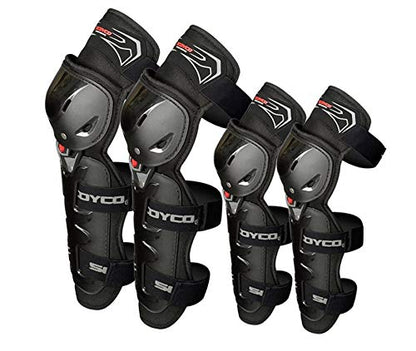 Scoyco Motorcycle Riding Knee-Elbow Guard (K11, Black)