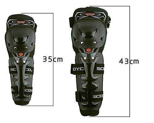 Scoyco Motorcycle Riding Knee-Elbow Guard (K11, Black)