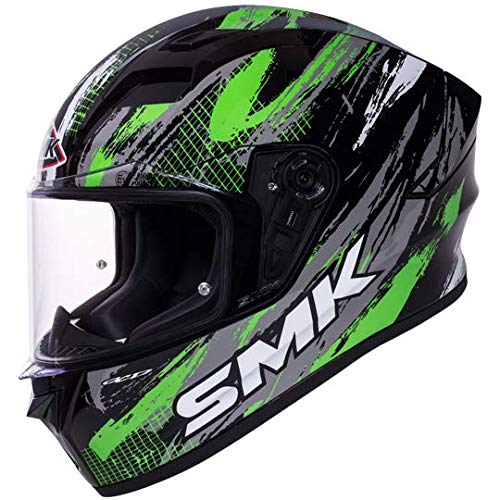 SMK Stellar Meteorite Helmet-(Glossy green black)