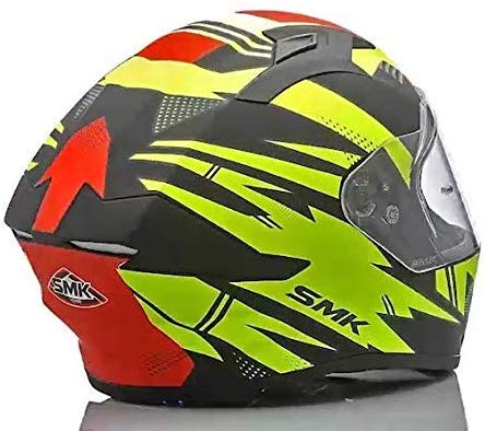 SMK Stellar Trek Helmet-(Matt Neon black)