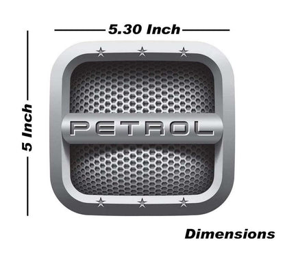 Autographix Car Fuel Badge-Petrol-Square