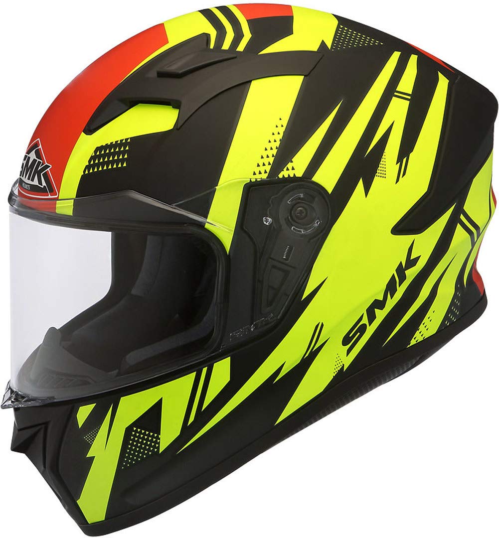 SMK Stellar Trek Helmet-(Matt Neon black)