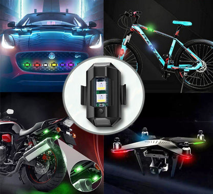 Airplane Light (7 Colors)  Blinker LED Strobe Light for Bike