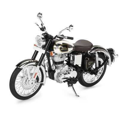 Royal Enfield Classic 350 Scale Model Chrome Black (1:12)