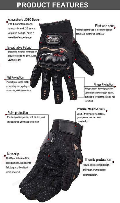 Probiker Full Racing Biking Driving Motorcycle Gloves