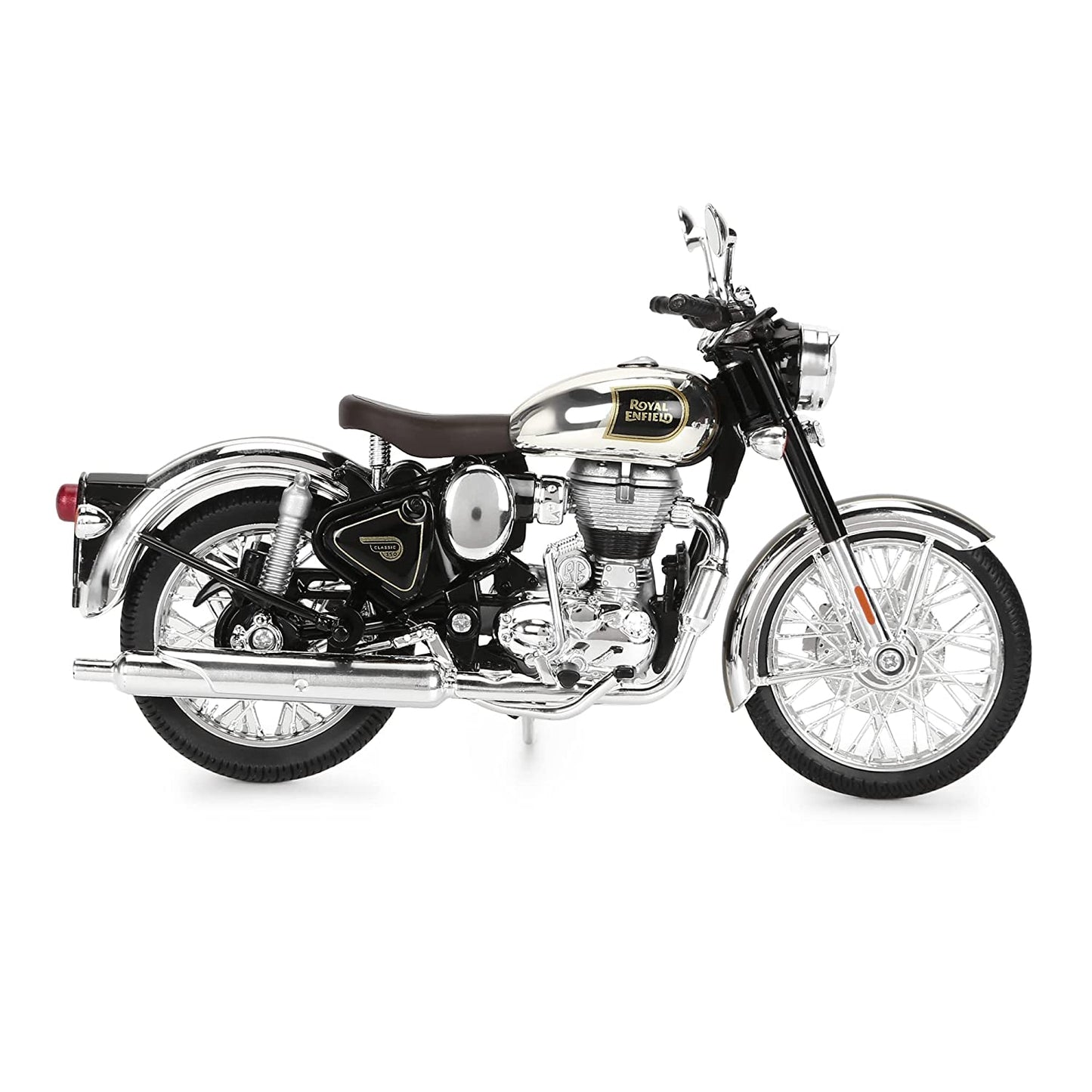 Royal Enfield Classic 350 Scale Model Chrome Black (1:12)