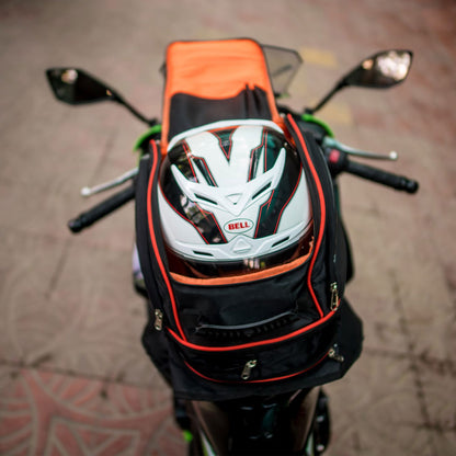 Raida GPS-Series Magnetic Tank Bag (Black-orange strap)