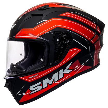 SMK Stellar Bolt Helmet (Red Matt)