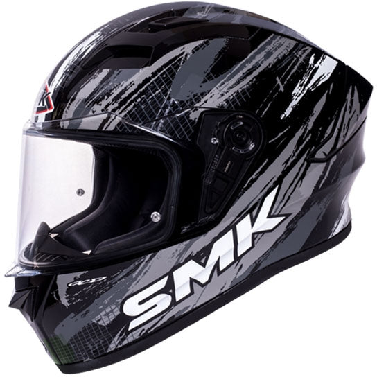 SMK Stellar Meteorite Helmet-(Glossy Grey Black)